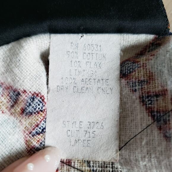 VTG Circle T Western Vest Womens L Brown Denim Snap Front Boho Rodeo Cowboy USA - Picture 4 of 5